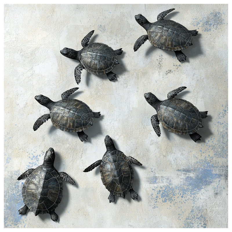 Housses de couette Natation tortues de mer, Très grand lit