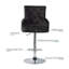Rish Swivel Upholstered and Velvet Adjustable Height Bar Stool with Iron Frame-1082390629