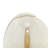 Gerlak Metal Gold Table Lamp with Clear Dome Shaped Shade and Marble Base