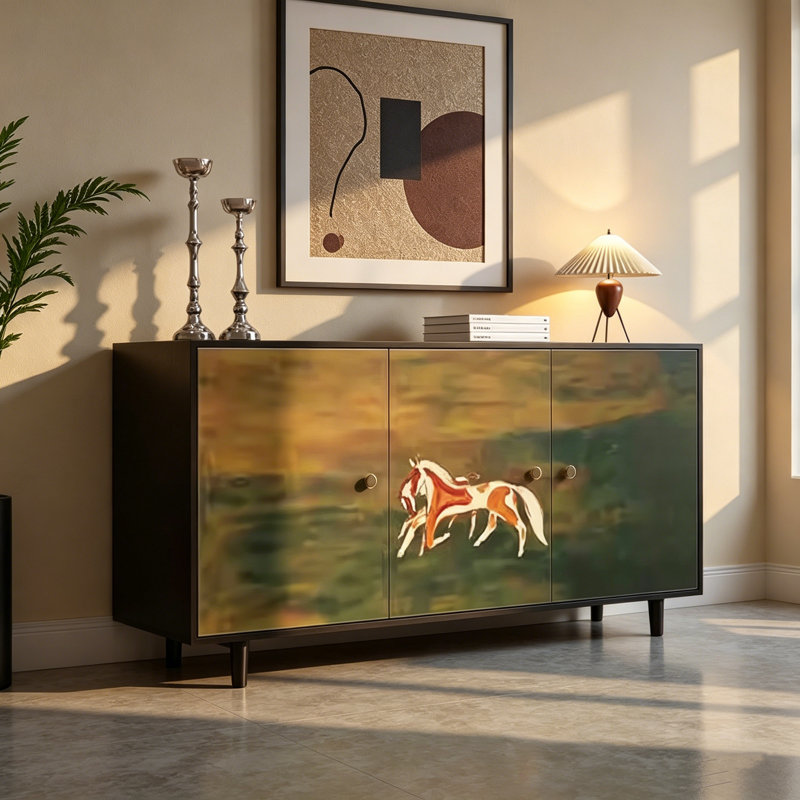 Retro Three-Door Sideboard