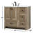 Soma 36'' Single Bathroom Vanity with Engineered Marble Top-1459757567