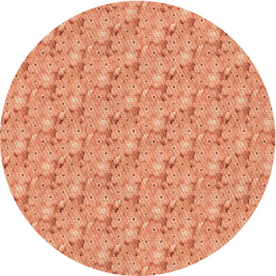 Tapis géométrique pêche
