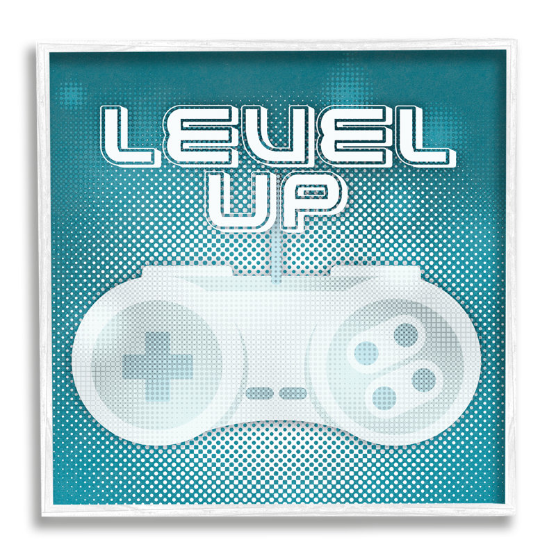 Level Up Gaming cmw-082 Personalized Wall Art, Coastal White Framed Giclee, 12" H x 12" W, Yes