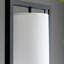Lampe de table, étagère verticale à deux niveaux 16,5 x 17 x 74 po avec lumière (sans ampoule), lampe de table