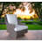 Adlare Swivel Wicker Outdoor Lounge Chair