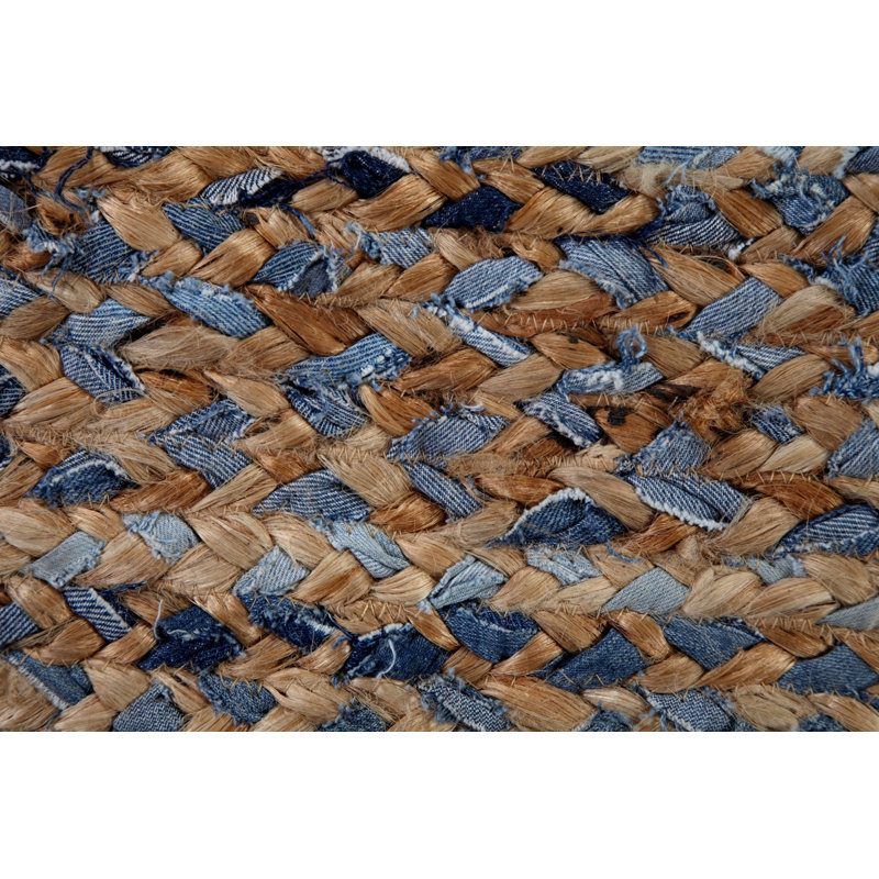 Cheyenne Striped Jute / Sisal Hand Woven Area Rug, Rectangle 75 x 120cm
