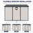 8x10 FT Plastic Outdoor Storage Shed - Lockable Resin Tool Shed with Window & Floor-136870053