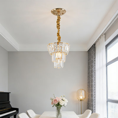 Crystal Semi Flush Mount