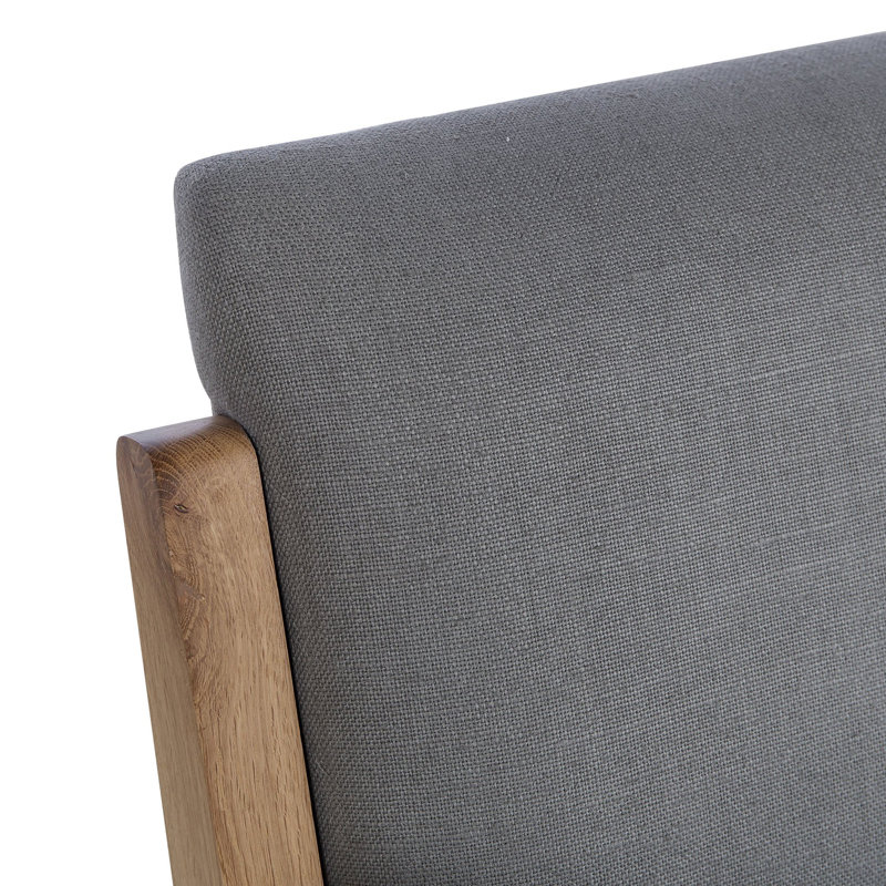 Armchair, Gray Linen