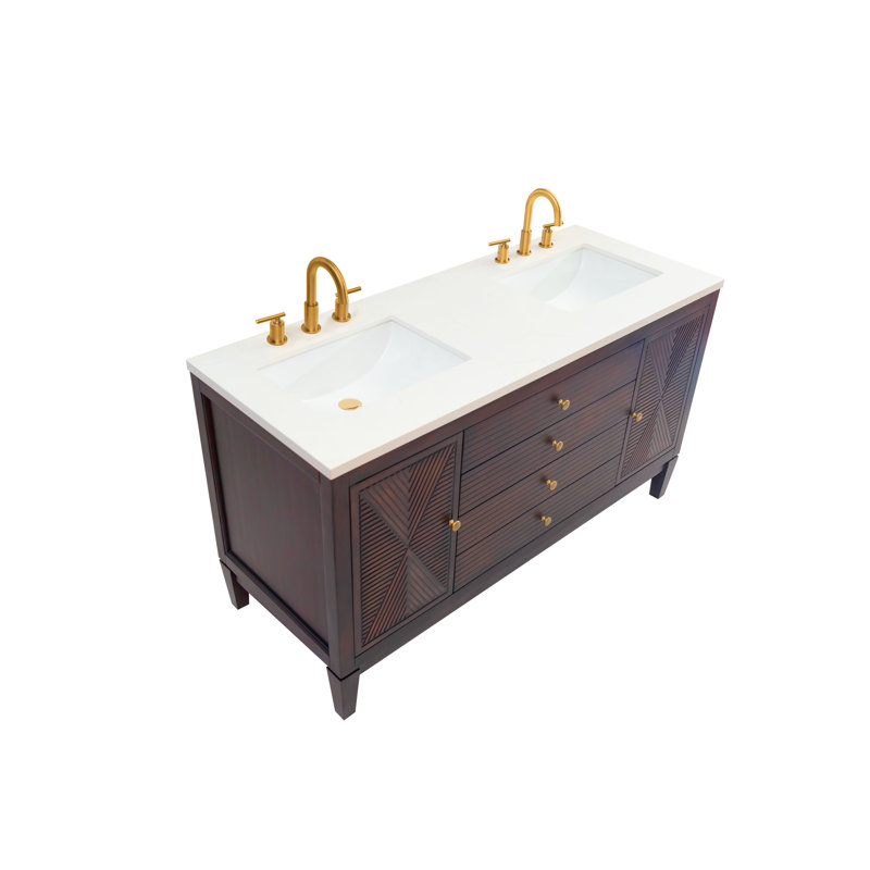 60.39'' Quartz Bathroom Vanity Top