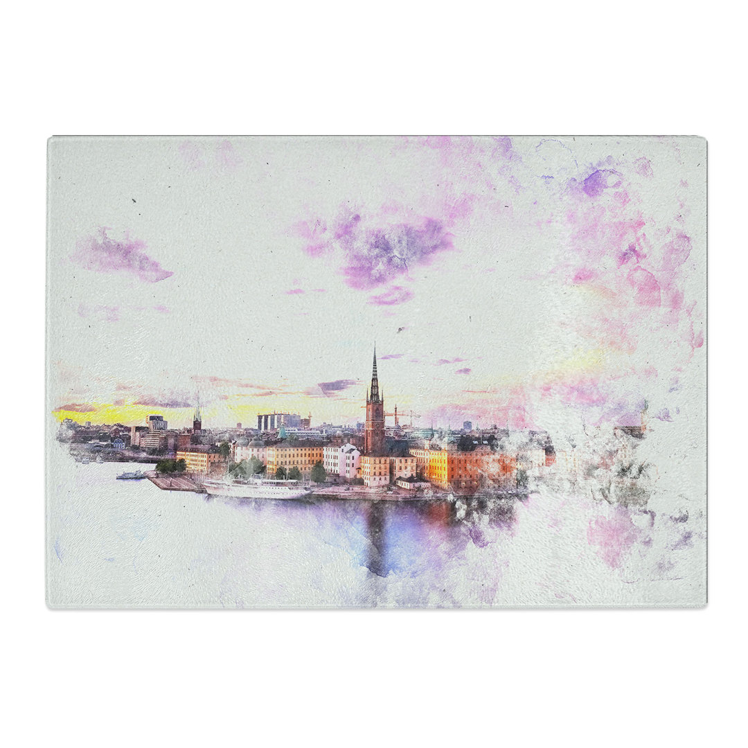 Tempered Glass Stockholm in Sweden Chopping Board