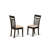 9 Piece Dining Set Includes a Rectangle Dining Room Table with Pedestal and 8 Linen Fabric Kitchen Chairs, Cappuccino-527701004