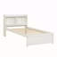 Lit simple avec lit gigogne, bibliothèque, blanc-135107323-135107325