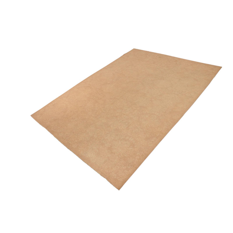 Tapis brun en laine noué à la main à motif floral 9 pi 11 po x 13 pi 6 po Evendale