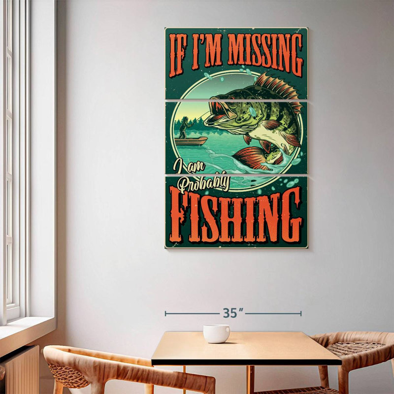 Senne Bass Fishing, 65'' H x 42'' W