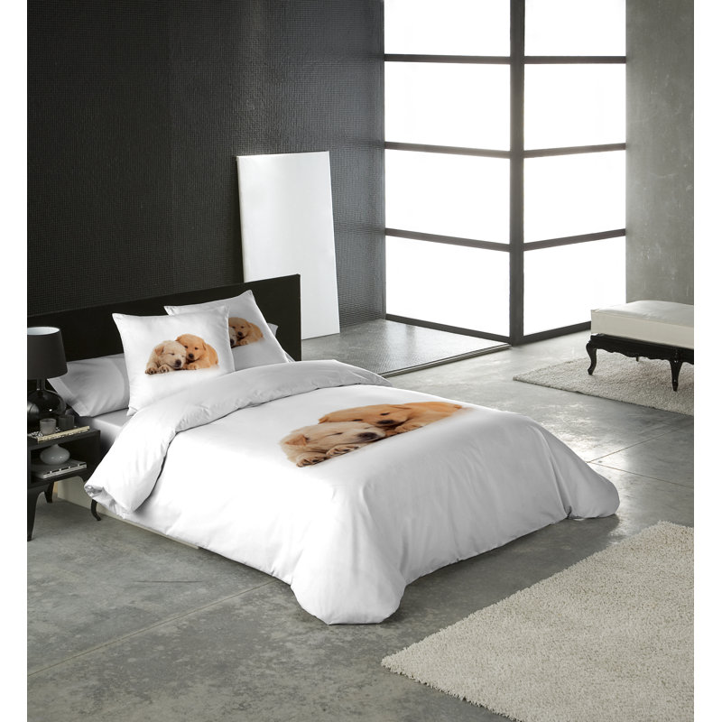 Ensemble de housse de couette So Cute, Housse de couette pour grand lit et 2 taies décor
