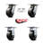 4 Piece Polyolefin Caster Set