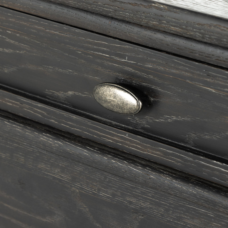 Toulouse 3 - Drawer Dresser, Distressed Black