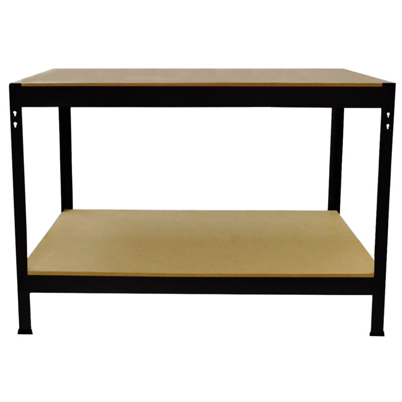 100cm W Steel Height -Adjustable Shelving Unit, Black