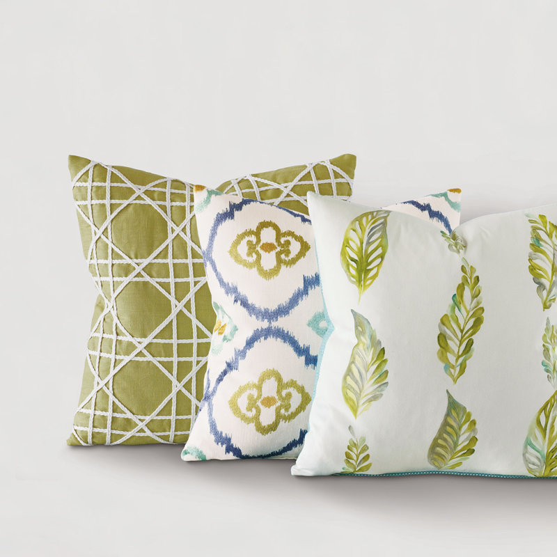 Housse et insert de coussin décoratif peint à la main Namale