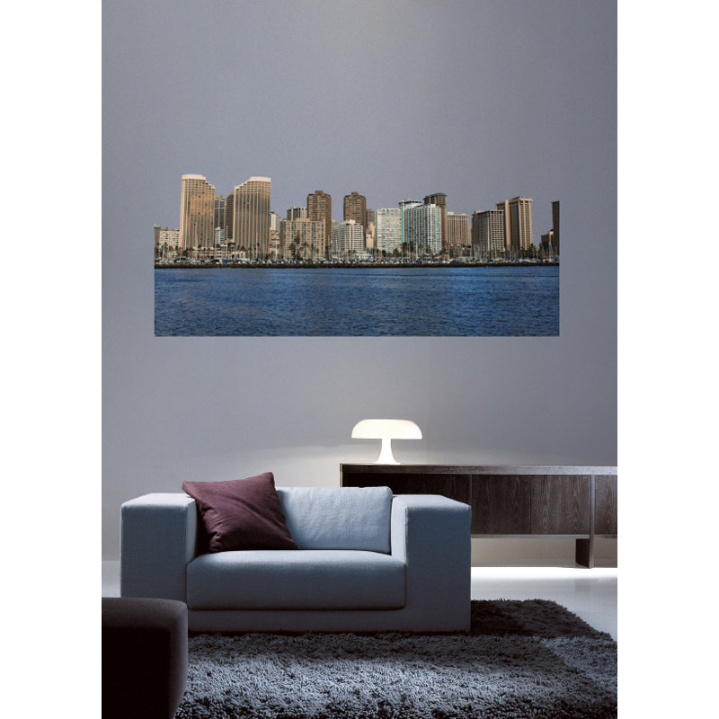 Scenic & Cityscapes Non-Wall Damaging Wall Decal, 9.5" H x 24" W