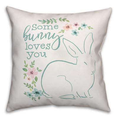 Coussin «Some Bunny Loves You»