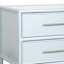 Ensemble de tête de lit simple et de table de chevet Mar - bleu clair-388817521-388029896-388029895