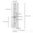Tall Slim Bathroom Storage Cabinet With Adjustable Shelves And Anti-Tip, Perfect For Small Spaces And Multi-Use In Home, Kitchen, And Living Room