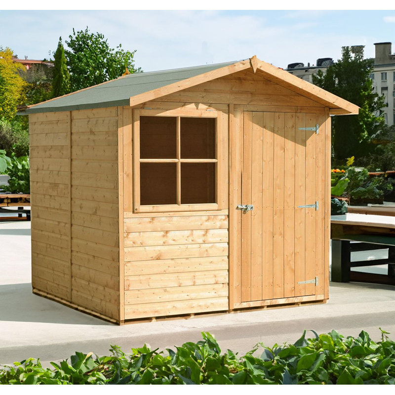 7 Ft. W x 7 Ft. D Shiplap Apex Shed, No