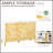 3 Door Sideboard Buffet Cabinet With Chevron Pattern, Adjustable Shelf, And Metal Legs For Modern Storage