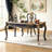 Solid Wood Hand-Painted Desk with 3 Drawers