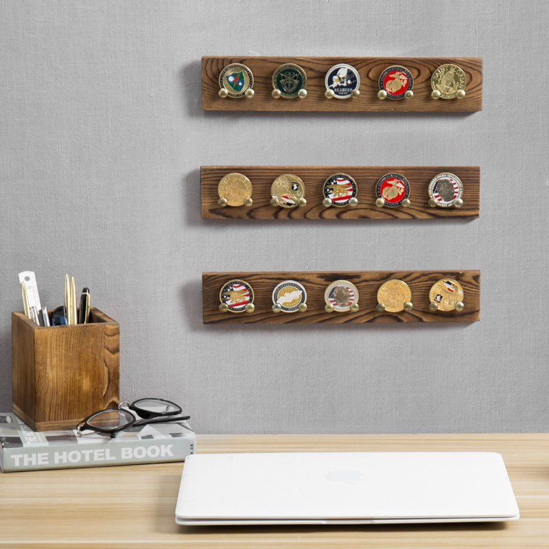 12.59'' H x 0.78'' W Wood Trophy Display Case