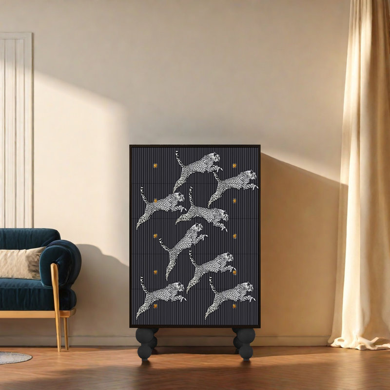 French creative living room decorative cabinet