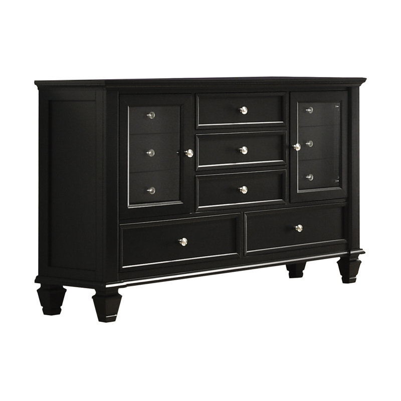 Ambriana 11 - Drawer 60.85'' W Dresser, Black
