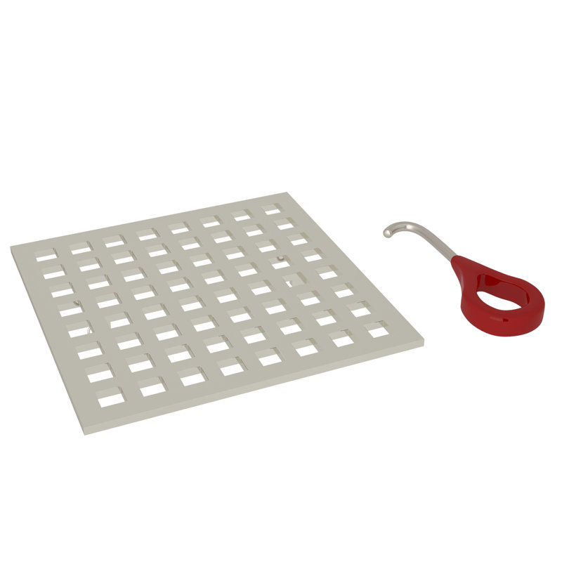Matrix Decorative Drain Cover, Polished Nickel