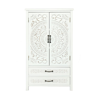Grande armoire de rangement blanche 27 po Accent