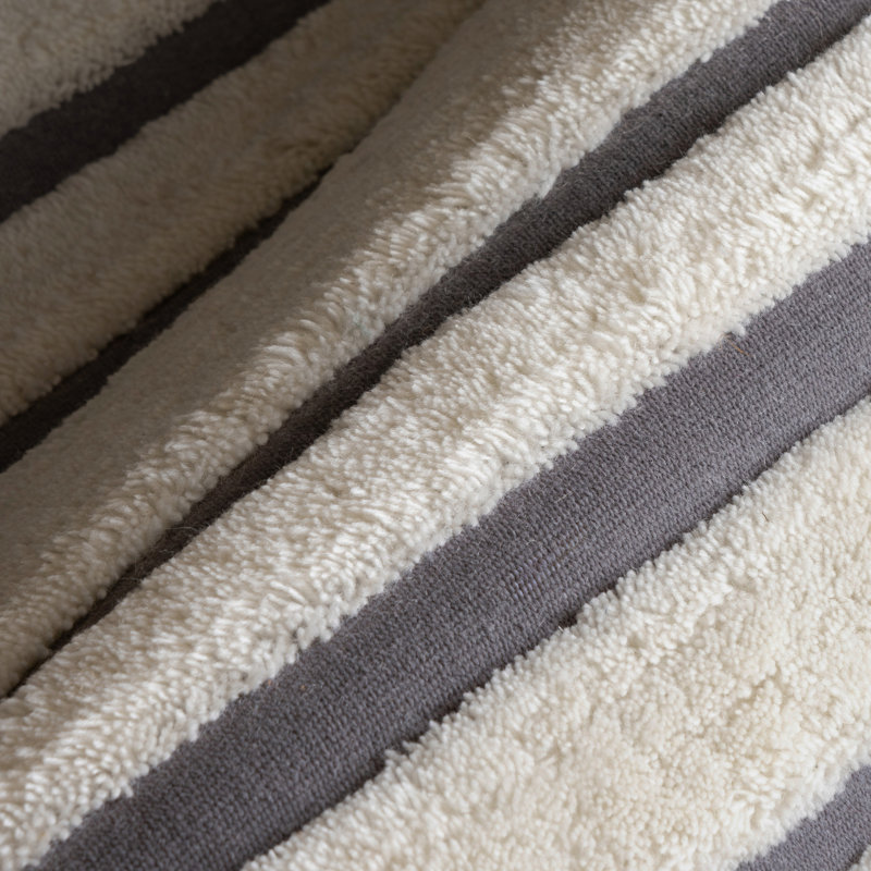  Tapis rayé en laine Studio, Tapis de couloir 2 pi 6 po x 8 pi
