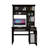 Compu 180 Hutch Desk, Multiple Shelves, Retractable Keyboard Tray, Cpu Door Panel, One Drawer-50330361