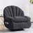 Wide Modern Style Accent Swivel And Rocker Recliner Chair-670688173