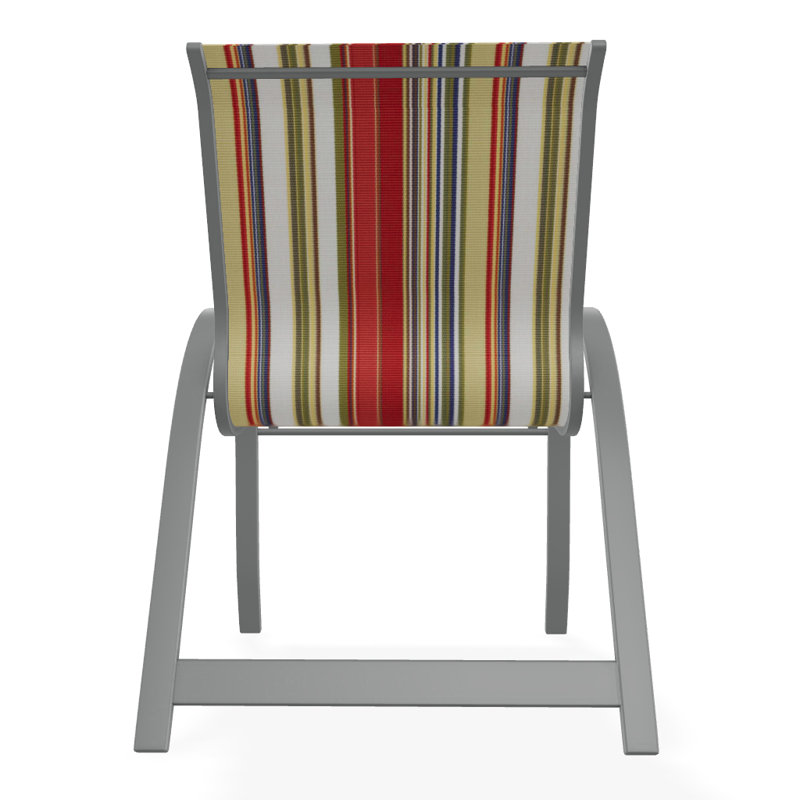 Aruba Stacking Patio Dining Armchair, Fiesta, Graphite