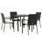 Milia Patio Dining Set with Square Table , Cushions Included-1733322862-1733322860