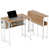 White/Natural Wood