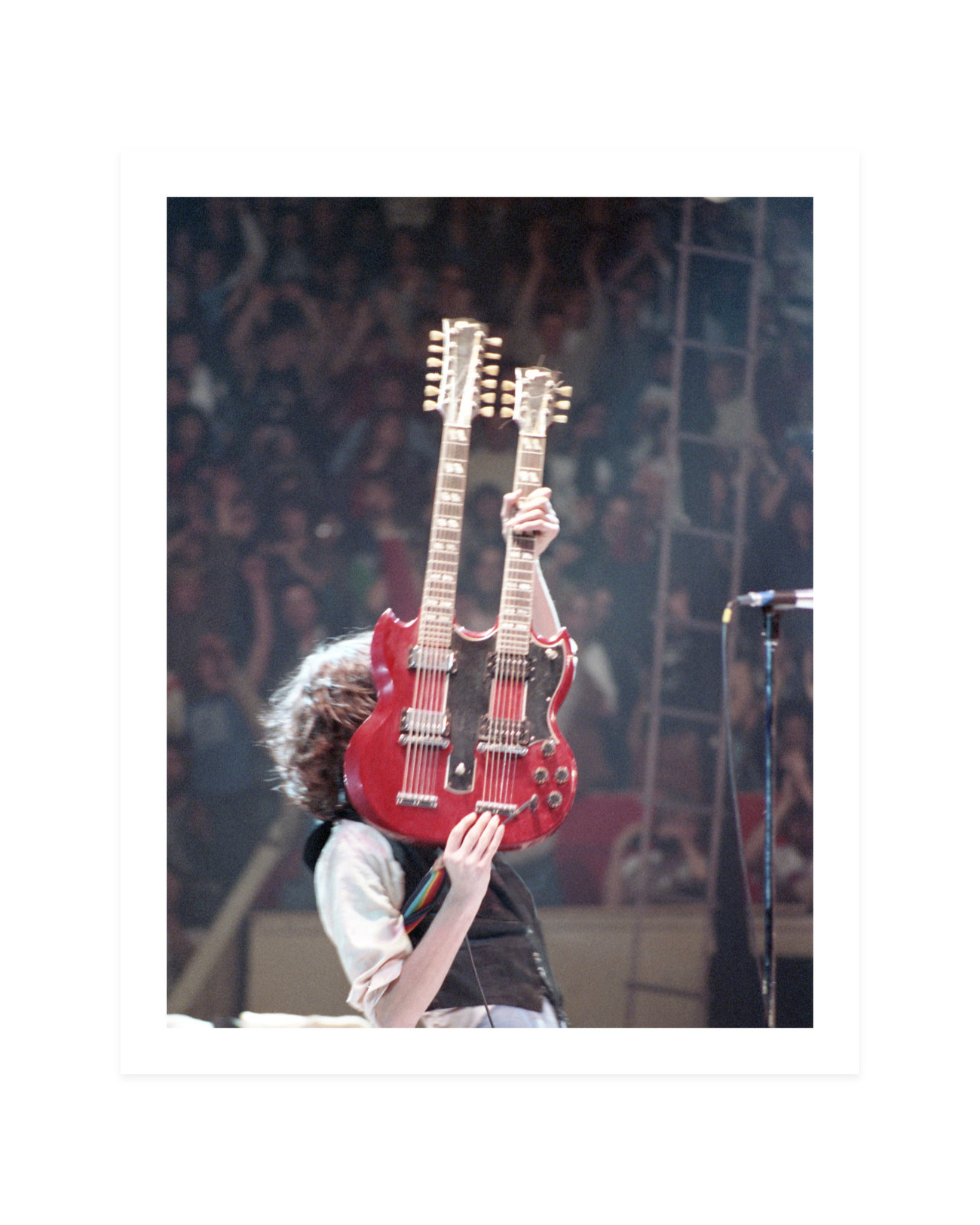 Globe Photos Entertainment " Profile Portrait Of Jimmy Page On Stage At