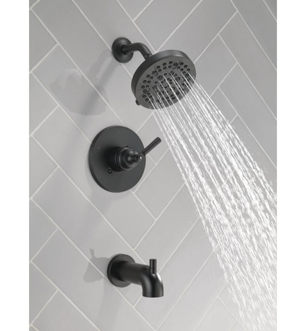 SAYLOR™ Single-Function Tub and Shower Faucet Set, Valve Trim Kit, Shower Head and Handle Set Delta 