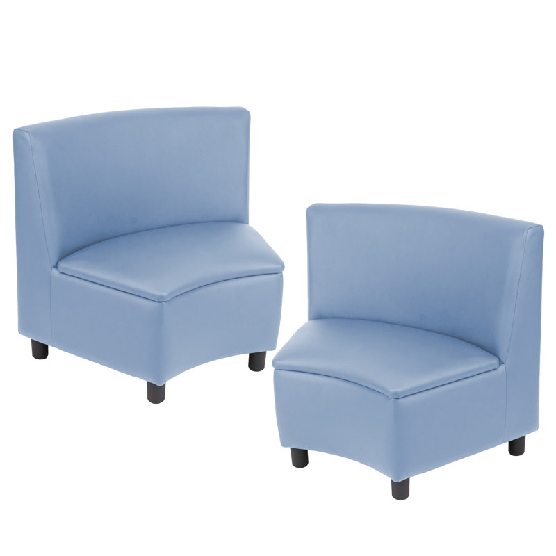 Kid Comfort Collective Modular Wedge Chairs, 2-Pack - Powder Blue, Powder Blue