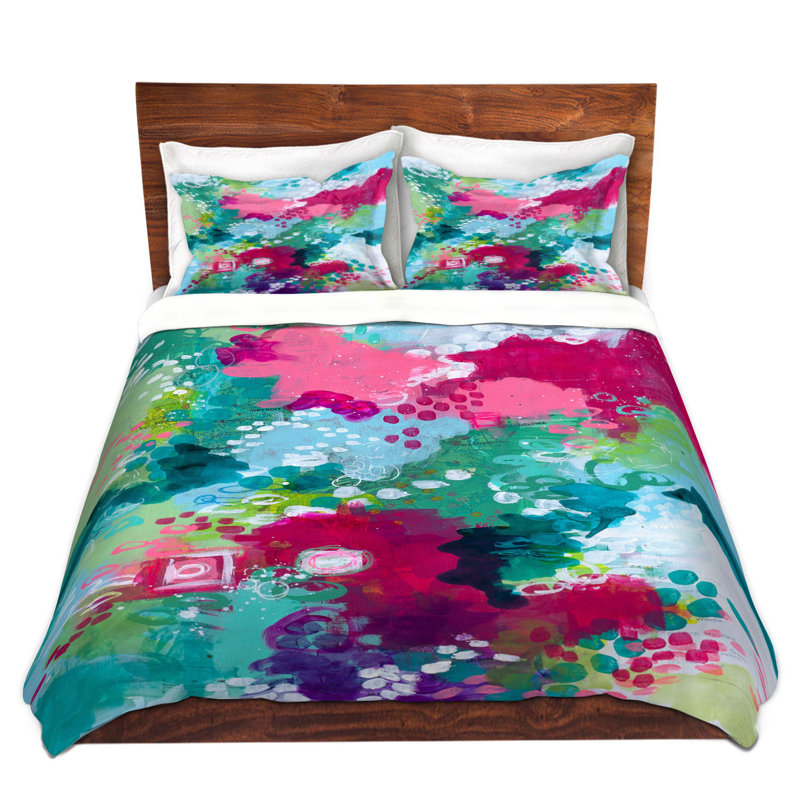 DiaNoche King Duvet Cover Sets Microfiber by Sue Allemand - Right Coast, Queen Duvet Cover + 2 Standard Shams