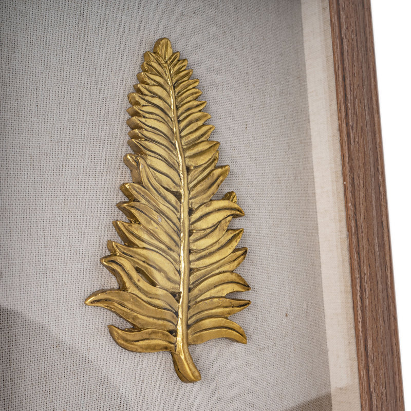 " Golden Leaves 1 Shadow Box "