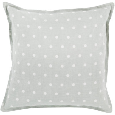 Kristen Polka Dots Linen Throw Pillow