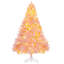Sapin de Noël artificiel Douglas 6 pi avec branches réalistes, 250 lumières DEL blanc chaud et 1000 pointes, rose