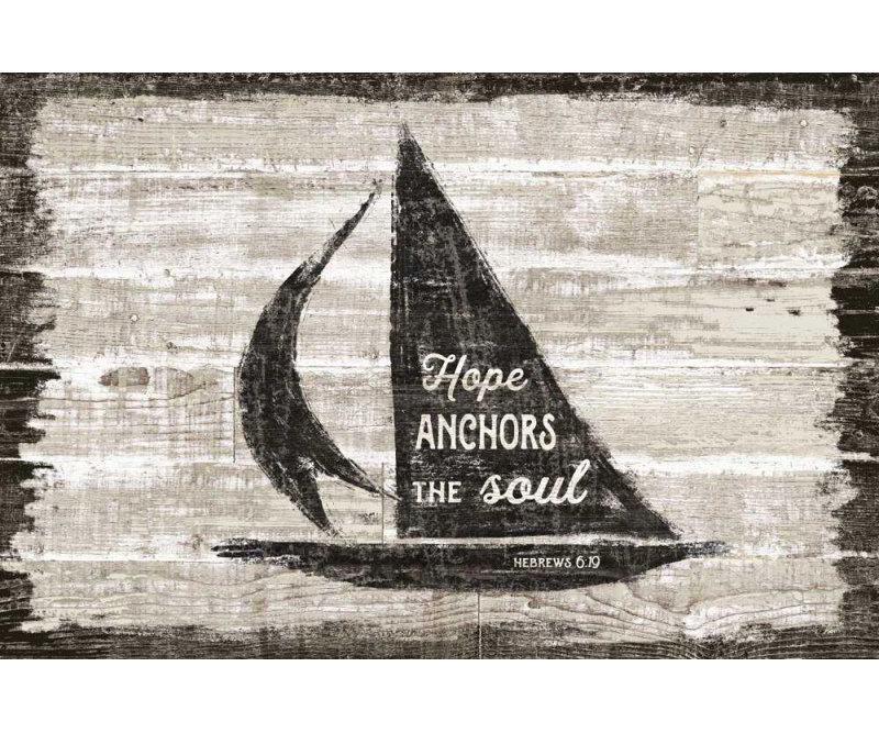 «Longshore Tides», art sur toile tendue par la galerie Sue: Driftwood Coast Scripture II, H 28 po x l 40 po